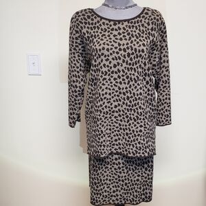 Vintage Classic Animal Print Two Piece by Joan Vaas